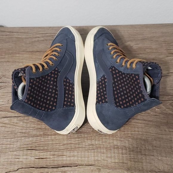 Vans Blue and Brown High-Top Athletic Shoes - Picture 5 of 8